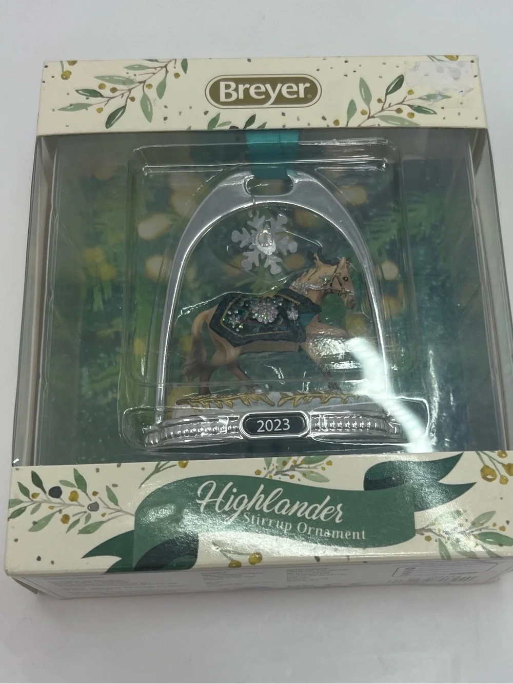 Breyer 2023 Highlander Stirrup Ornament Horse Christmas Holiday Line 24th